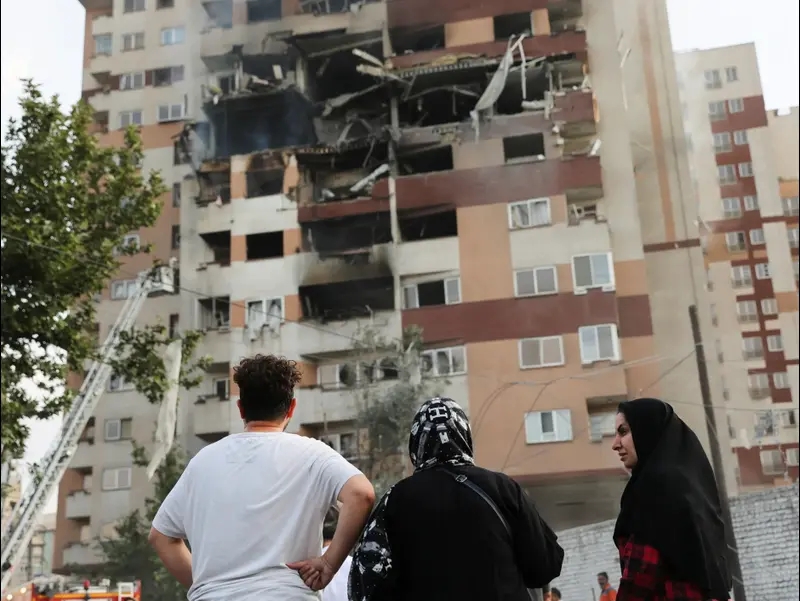 נזקי תקיפת ישראל, טהראן, איראן, 13 ביוני 2025