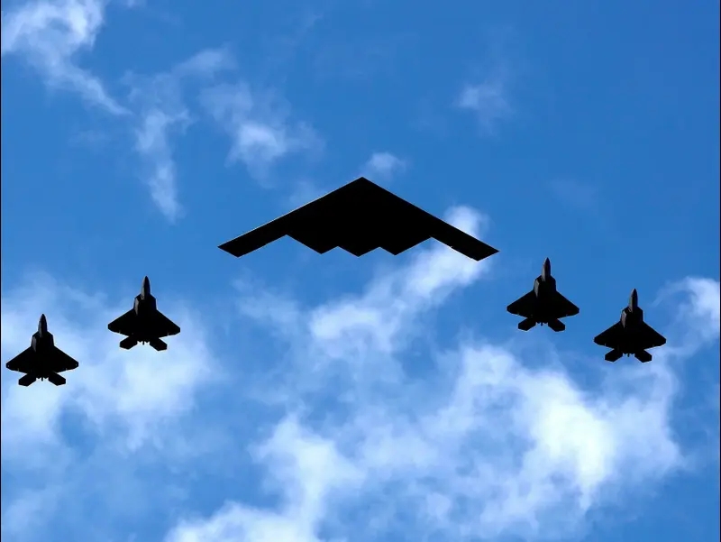מפציץ אסטרטגי B-2, חיל האוויר ארה"ב. 21 ביוני 2025