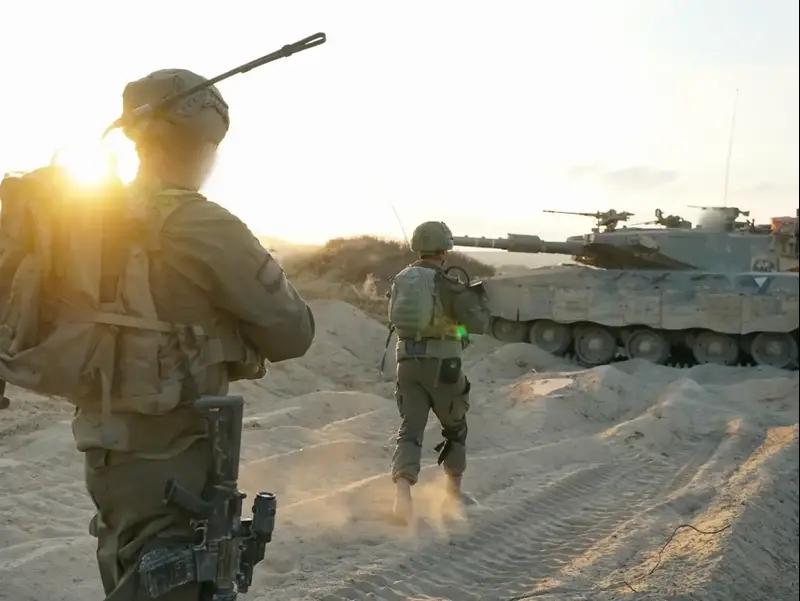 תיעוד מפעילות כוחות צה״ל במרחב בית חאנון, רצועת עזה, יולי 2025