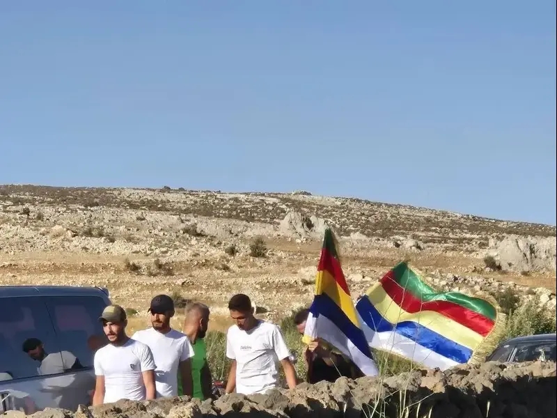 עשרות דרוזים חצו את הגבול לסוריה באזור מג'דל שמס, דרום סוריה, 15 ביולי 2025