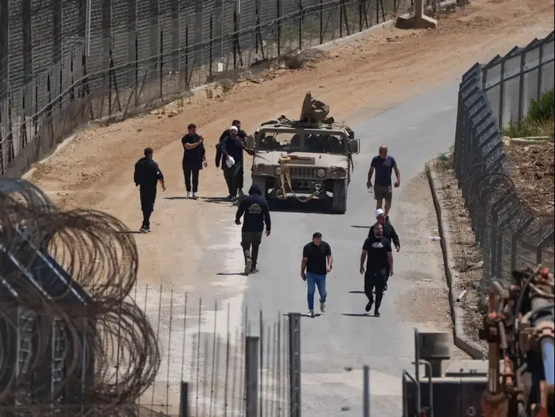 כוחות צה"ל סמוך לגדר גבול בין סוריה לישראל, 16 ביולי 2025