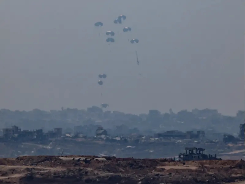 הצנחת סיוע הומניטרי לרצועת עזה, 27 ביולי 2025