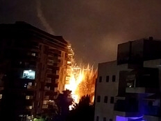 תיעוד פגיעת הטיל ברחובות; דיווח: מבנה במכון ויצמן נפגע