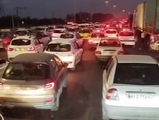 תיעוד: אחרי תקיפות חיל האוויר - פקקי ענק ביציאה מטהראן