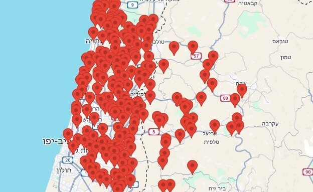 מטח מאיראן: 8 טילים שוגרו, אזעקות במרכז ובשרון 